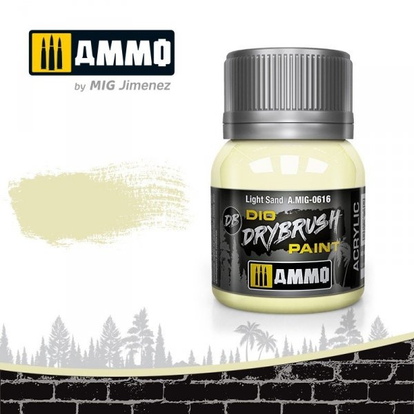 Ammo of Mig 0616 DRYBRUSH Light Sand 40ml