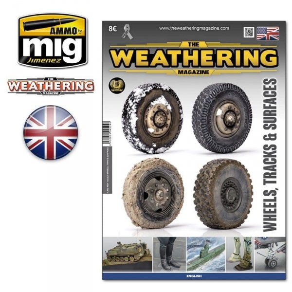 AMMO of Mig Jimenez 4524 - The Weathering Magazine - Wheels, Tracks &amp; Surfaces (English Version)