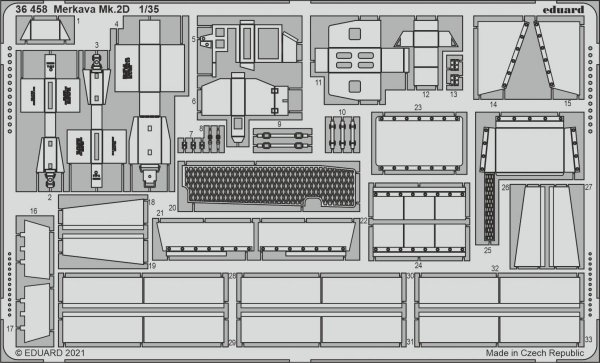 Eduard 36458 Merkava MK.2D for Takom 1/35