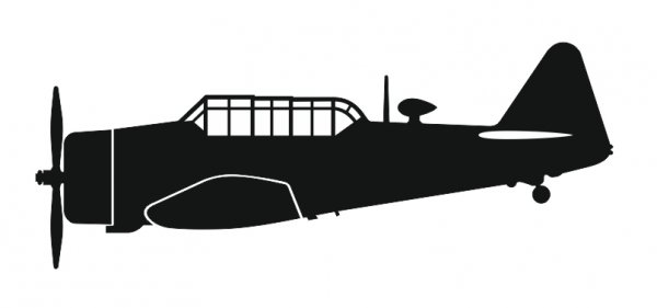 Omask 150340 sticker T-6G Texan (15cm black)