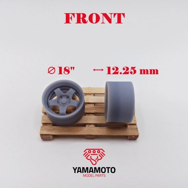 Yamamoto Model Parts YMPRIM6 Work Meister S1 2P 18&quot; 5 Nuts 1/24