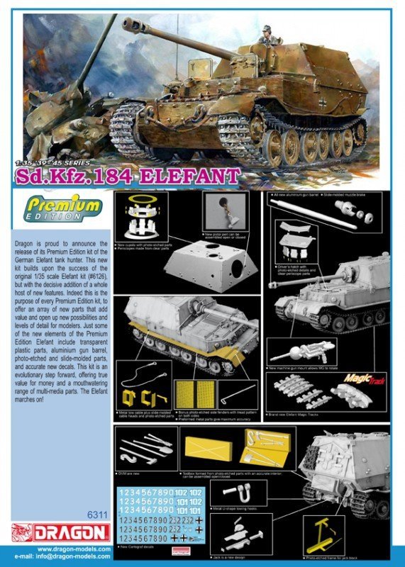 Dragon 6311 Sd.Kfz. 184 Elefant (1:35)