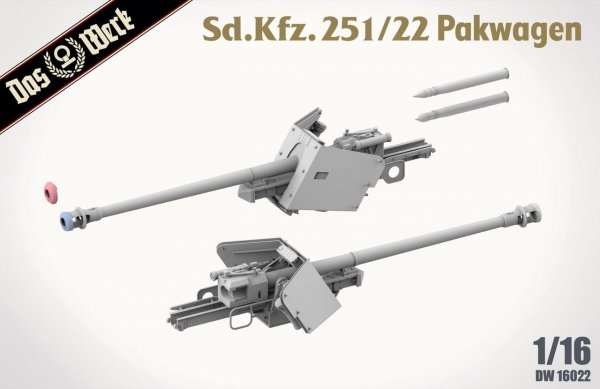 Das Werk DW16022 Sd.Kfz. 251/22 Pakwagen 1/16