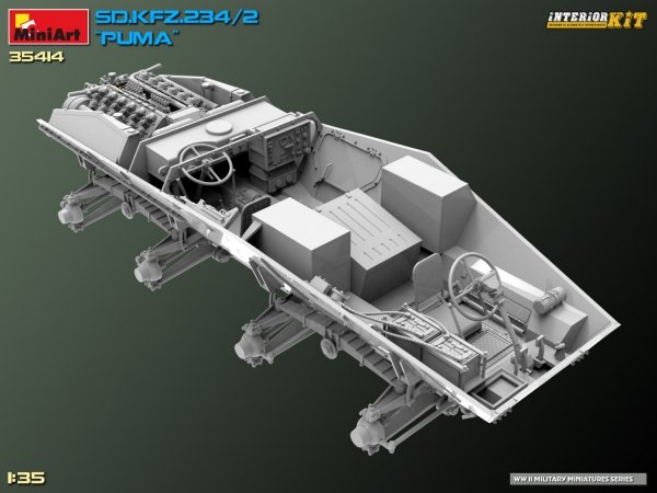 MiniArt 35414 Sd.Kfz. 234/2 PUMA. INTERIOR KIT 1/35