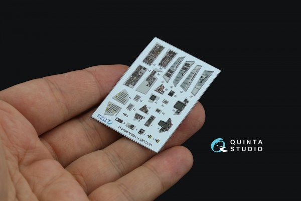 Quinta Studio QD72085 F-14B 3D-Printed &amp; coloured Interior on decal paper (Academy) 1/72