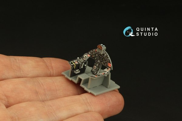 Quinta Studio QD48365 F8F-1 Bearcat 3D-Printed &amp; coloured Interior on decal paper (Hobby Boss) 1/48