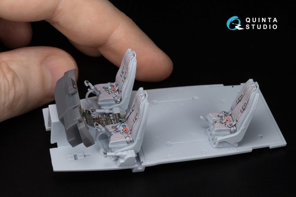 Quinta Studio QD+48484 Lynx Mk88A 3D-Printed &amp; coloured Interior on decal paper ( Airfix )( with 3D-printed resin parts ) 1/48