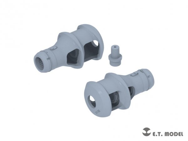 E.T. Model P35-303 WWII German 75mm KwK/Pak40 Muzzle Brake Type.3 ( 3D Print ) 1/35