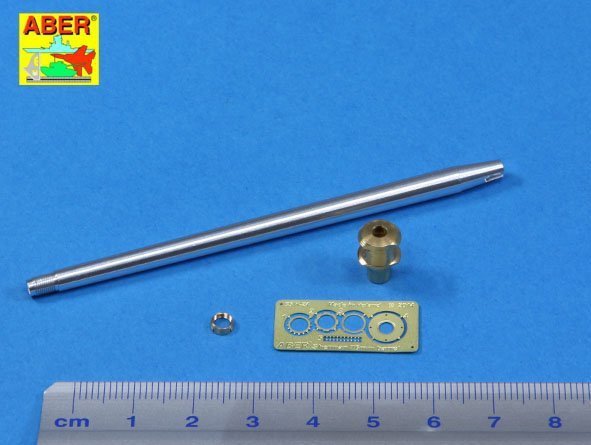 Aber 35L-186 U.S. 76 mm M1A2 barrel with muzzle brake for Sherman M4A3E8 tank 1/35