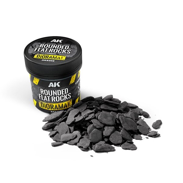 AK Interactive AK8302 ROUNDED FLAT ROCKS 100ml