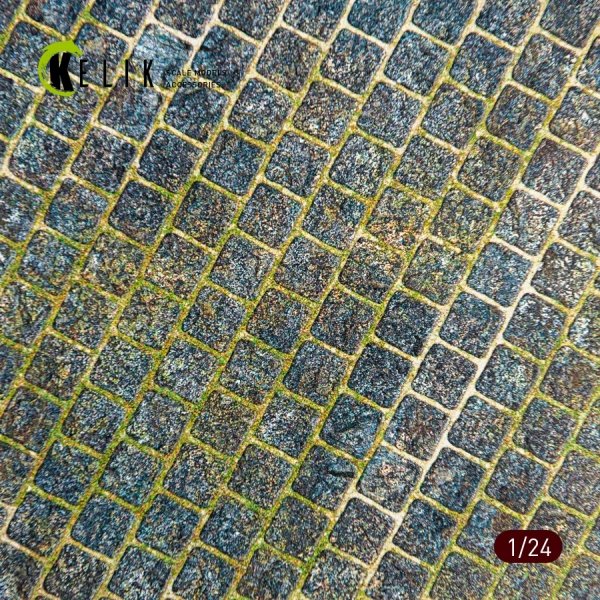 KELIK KS24011 Cobblestone road 1910s-1930s Base - Acrylic 3 mm (280 x 180 mm) (170 g) (210 g) 1/24