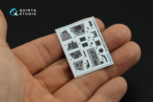 Quinta Studio QD+48262 Tornado IDS Italian 3D-Printed &amp; coloured Interior on decal paper (Revell) (with 3D-printed resin parts) 1/48