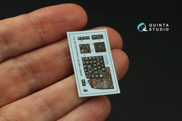 Quinta Studio QD48501 A-26C Invader 3D-Printed &amp; coloured Interior on decal paper (ICM) 1/48