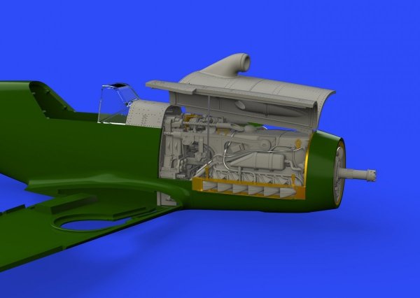 Eduard 648300 Bf 109F engine &amp; fuselage guns EDUARD 1/48