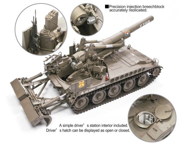 AFV Club 35110 US Army M110 Howitzer 8 inch 203mm 1/35