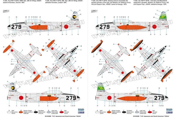 Special Hobby 32066 T-33 'Japanese and South American T-Birds' 1/32