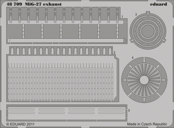 Eduard 48709 MiG-27 exhaust 1/48 Italeri