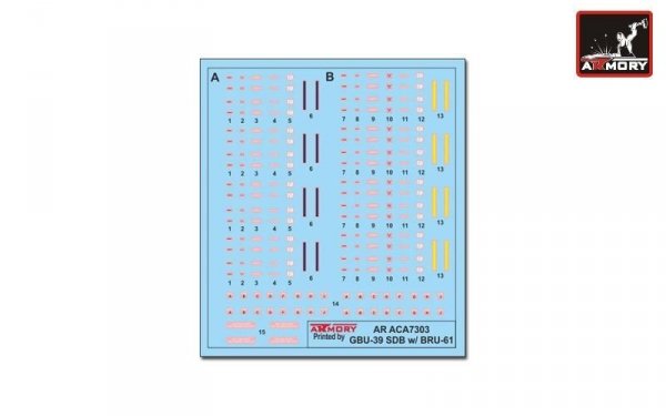 Armory Models ACA7303 GBU-39 SDB w/ BRU-61/A carriage system 1/72