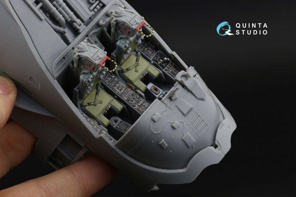 Quinta Studio QD32106 A-6E Intruder 3D-Printed &amp; coloured Interior on decal paper (Trumpeter) 1/32