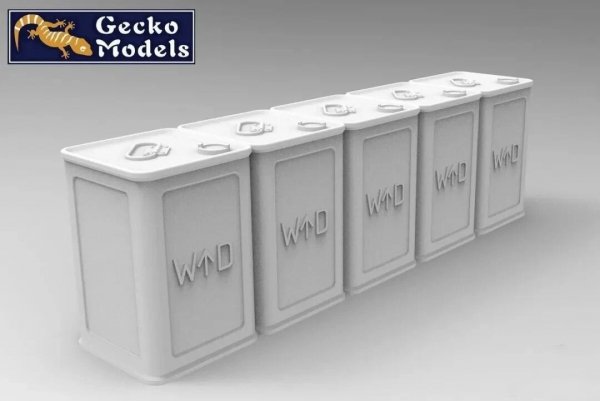 Gecko Models 35GM0157 Early Type British 4 Gallon Flimsies (Value Pack) 1/35