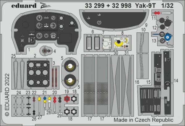 Eduard 33299 Yak-9T ICM 1/32