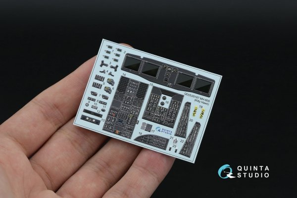 Quinta Studio QDS-35167 МН-60S Knighthawk 3D-Printed &amp; coloured Interior on decal paper (Kitty Hawk) (Small version) 1/35
