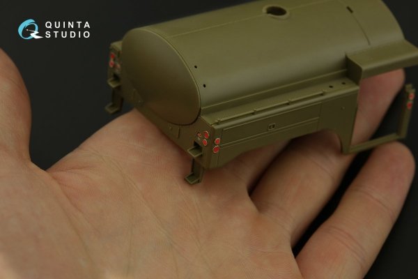 Quinta Studio QD48053 GMC CCKW 353 fuel truck 3D-Printed &amp; coloured Interior on decal paper (Tamiya) 1/48