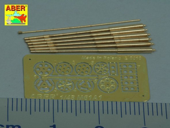 Aber A48 050 Set of barrels for 20 mm gun M61A1used in modern US Force aircrafts (1:48)