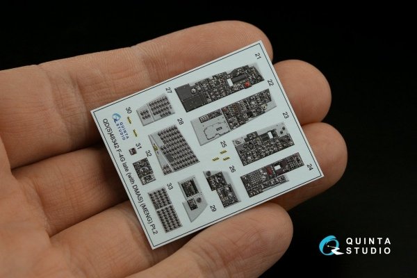 Quinta Studio QDS-48342 F-4G late 3D-Printed &amp; coloured Interior on decal paper (Meng) (Small version) 1/48
