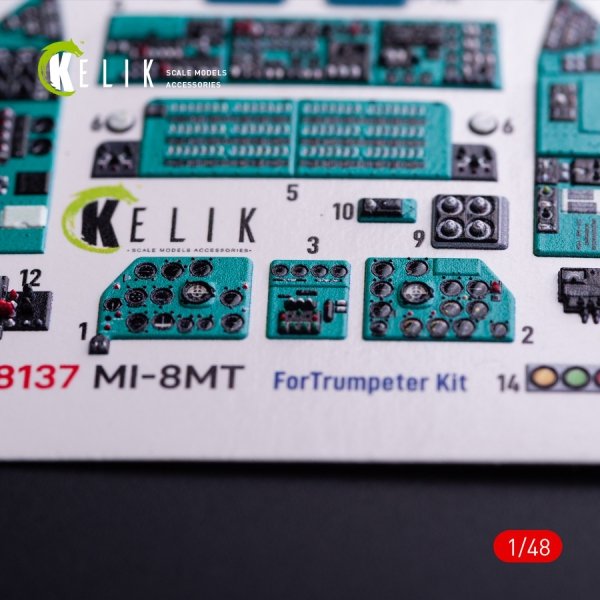 Kelik K48137 Mi-8MT - interior 3D decals for Trumpeter kit (1/48)