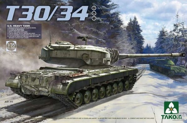 Voyager Model PE35878 WWII US T-30/34 Super Heavy tank for TAKOM 1/35