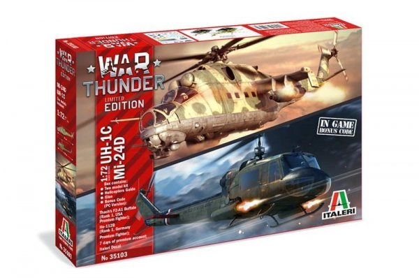 Italeri 35103 WAR THUNDER UH-1C &amp; Mi-24D 1/72