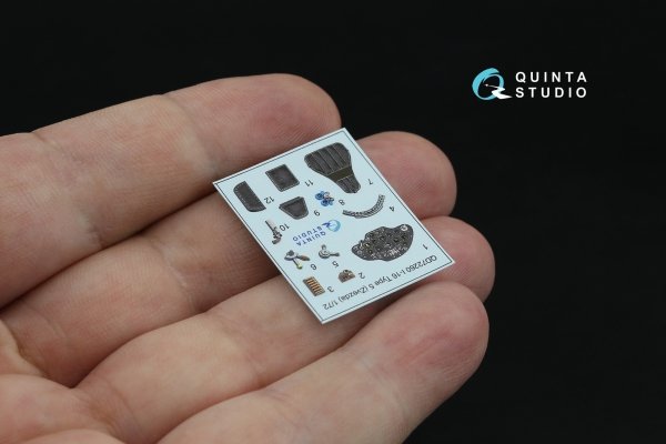 Quinta Studio QD72260 I-16 Type 5 3D-Printed &amp; coloured Interior on decal paper (Zvezda) 1/72