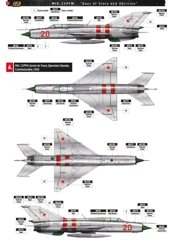 AK Interactive AK148003 MiG-21PFM Days of Glory and Oblivion 1/48