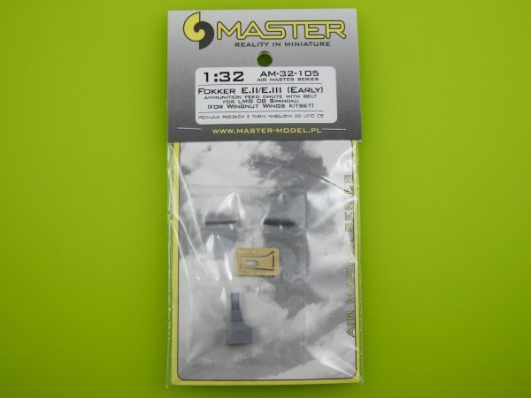 Master AM-32-105 Fokker E.II/E.III (Early) Ammunition feed chute with belt for LMG 08 Spandau (1:35)