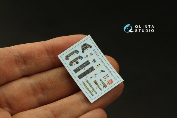 Quinta Studio QD72093 Ta 152C/H 3D-Printed &amp; coloured Interior on decal paper (Dragon) 1/72