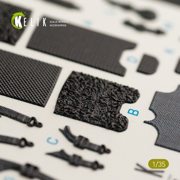 KELIK K35013 SH-60B INTERIOR 3D DECALS FOR KITTY HAWK KIT 1/35