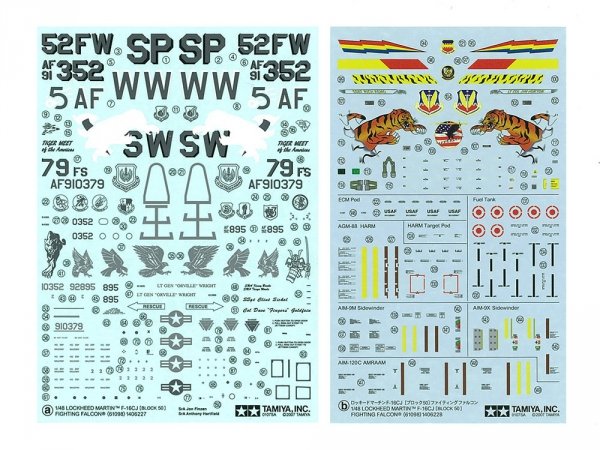Tamiya 61098 F-16CJ Fighting Falcon 1/48