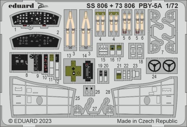 Eduard BIG72176 PBY-5A Hobby 2000, ACADEMY 1/72
