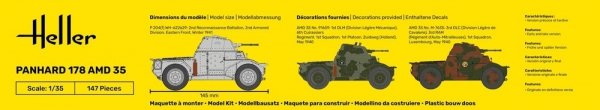 Heller 35325 Panhard 178 Starter Kit 1/35