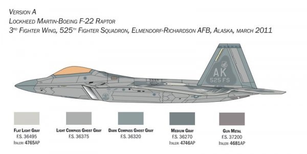 Italeri 2822 F-22 A Raptor 1/48