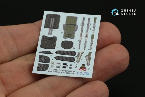 Quinta Studio QR48017 K-36 ejection seat for MiG-29 family ( GWH ) 1/48