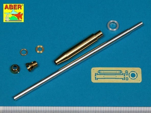 Aber 35L-313 Barrel for British 17pdr Anti-Tank Gun Mk.I with ball-shaped muzzle brake / Lufa do angielskiej 17 funtowej przeciw-pancernej armaty Mk.I z kulistym hamulcem wylotowym 1/35