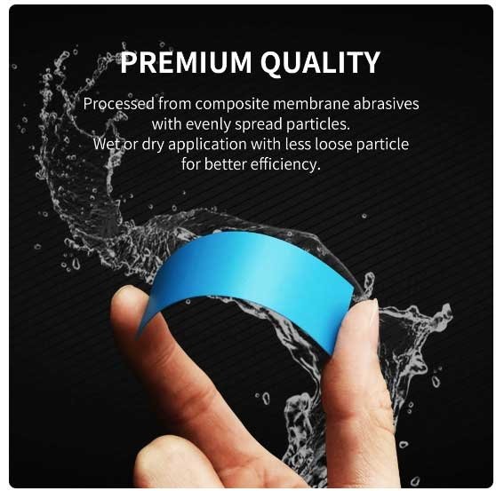DSPIAE DSP-400 Reusable Self-Adhesive Sandpaper #400 / Samoprzylepny papier ścierny wielokrotnego użytku #400 (75 x 25 mm) 10 pcs