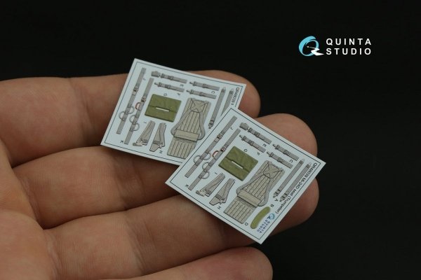 Quinta Studio QD48356 Mi-24D 3D-Printed &amp; coloured Interior on decal paper (Trumpeter) 1/48