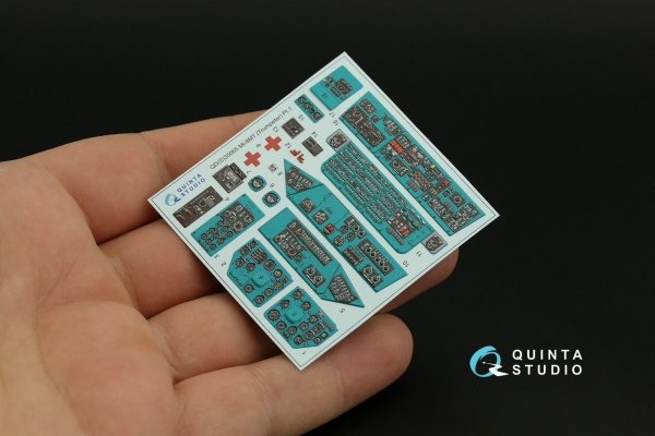 Quinta Studio QDS-35065 Mi-8MT 3D-Printed &amp; coloured Interior on decal paper (Trumpeter) (Small version) 1/35
