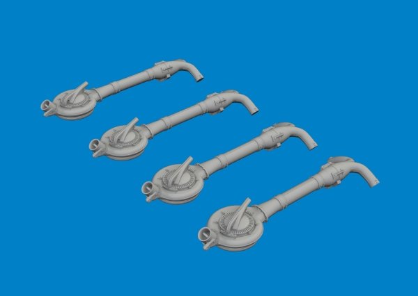 Eduard 6481112 B-24D turbochargers PRINT HOBBY BOSS 1/48