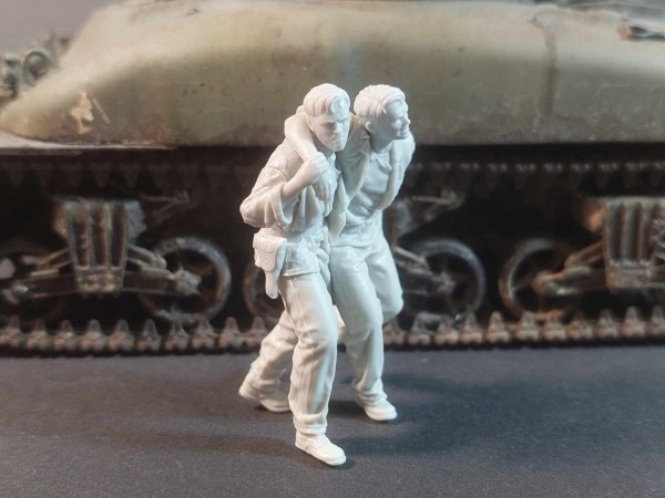 Panzer Art FI35-208 USMC wounded tankers set 1/35