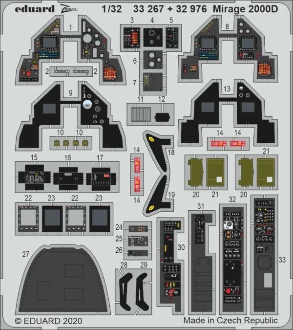 Eduard BIG33125 Mirage 2000D for KITTY HAWK 1/32