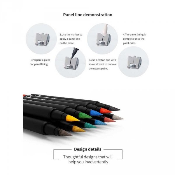 DSPIAE MK-03 Grey Soft Tipped Marker Pen